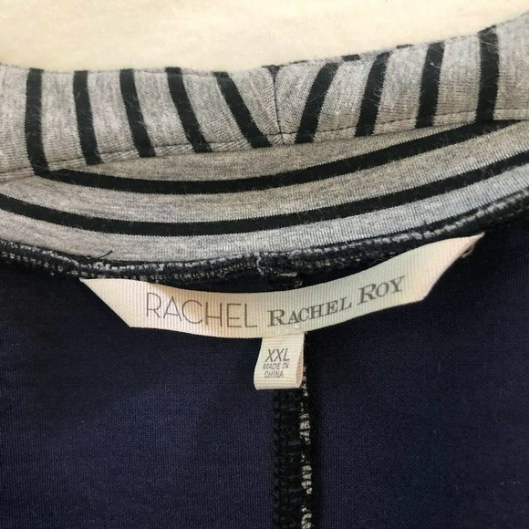 Rachel Roy XXL Women's Striped Stretch Knit Blazer - Picture 2 of 5